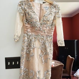 Sherri Hill champagne cocktail dress